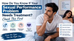 Sexual performance problem and signs that treatment may be needed